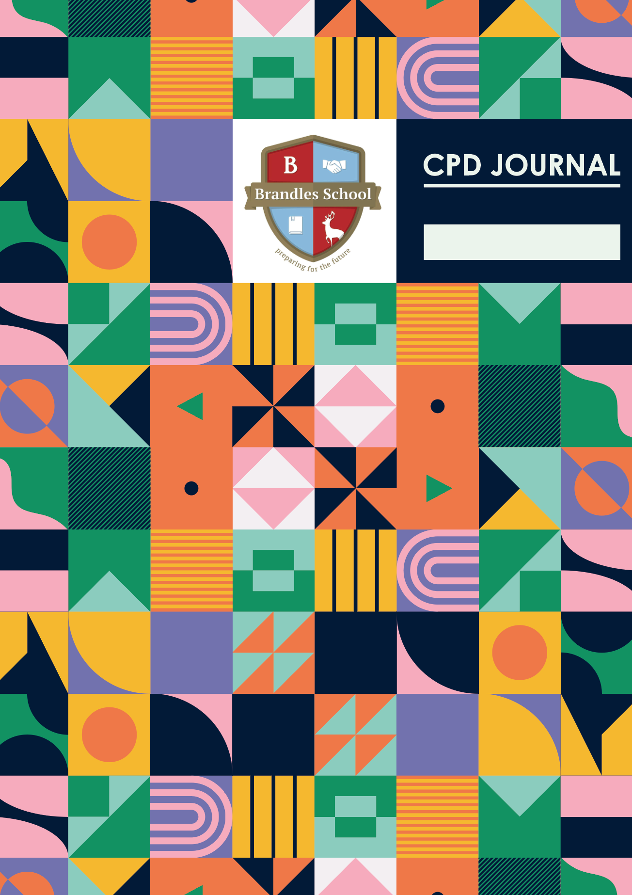Brandles — A staff CPD journal built around one repeating reflection spread