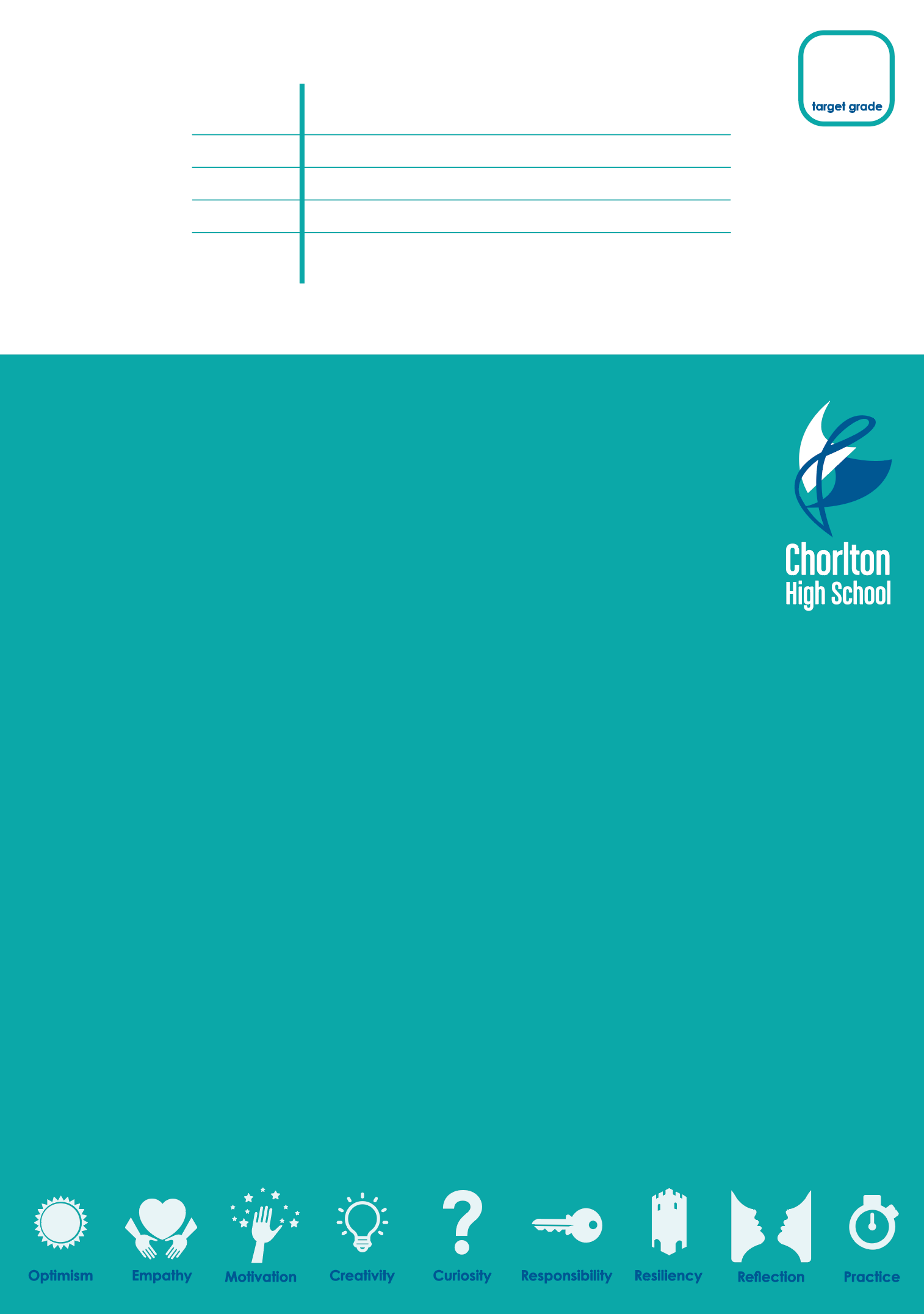 Chorlton — An exercise book built around a repeating Key Point, Feedback and Response cycle