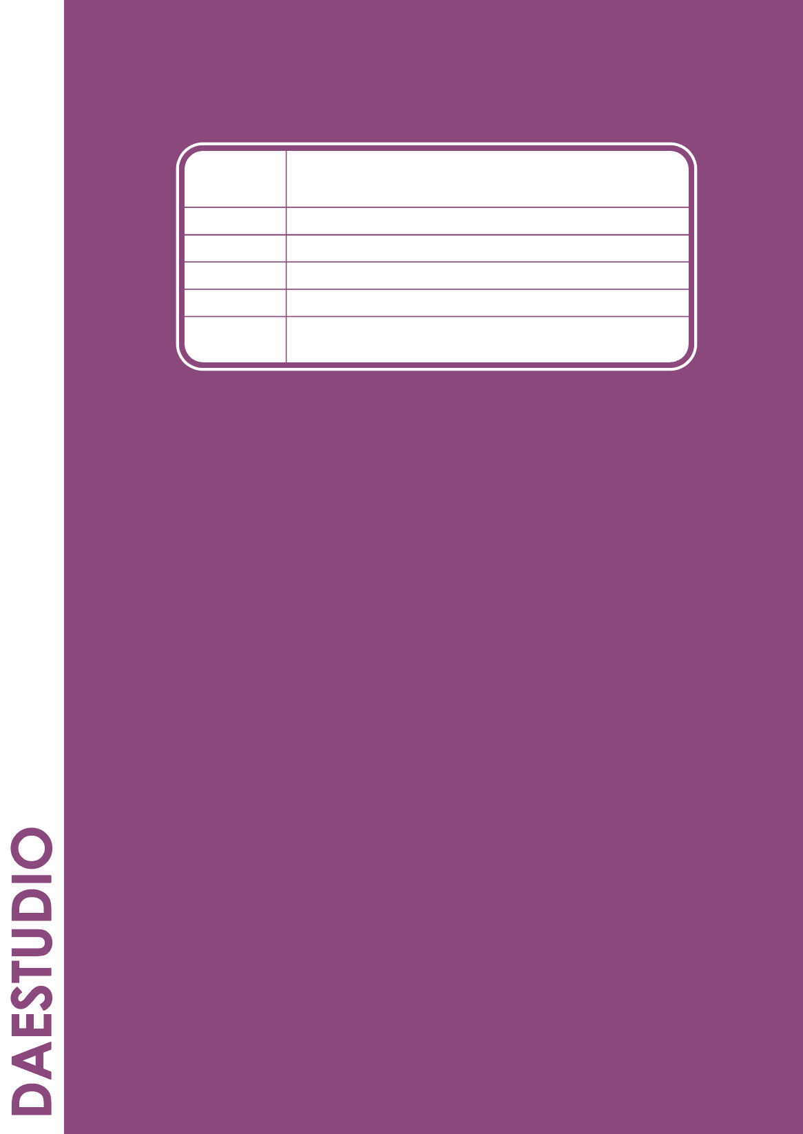 DAE Studio School — A 68-page bespoke Maths exercise book with a built-in GCSE Foundation checklist
