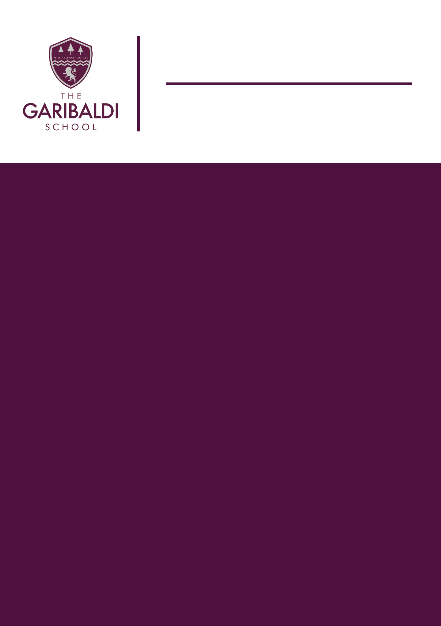 The Garibaldi School — A maths workbook built around retrieval, reflection, and structured learning