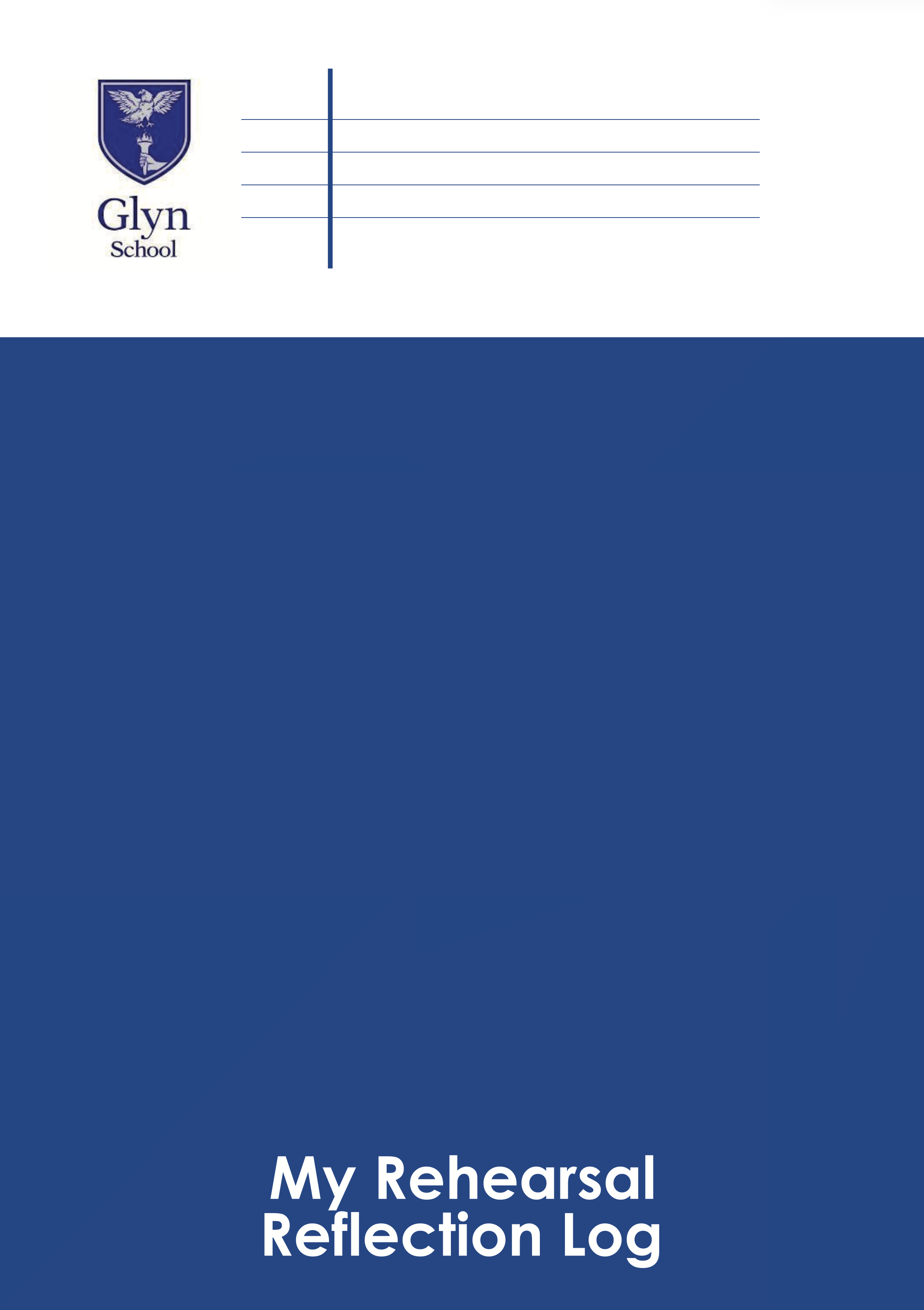 Glyn School — A drama workbook built around devising, reflection, and performance vocabulary