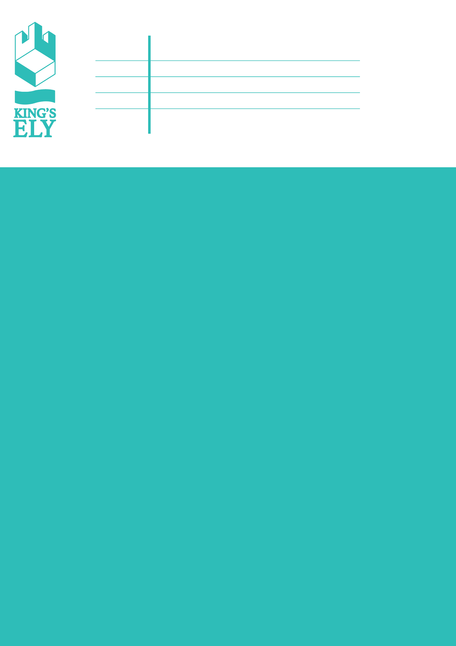 King’s Ely — A cross-curricular exercise book built around reflection, literacy, and independent learning