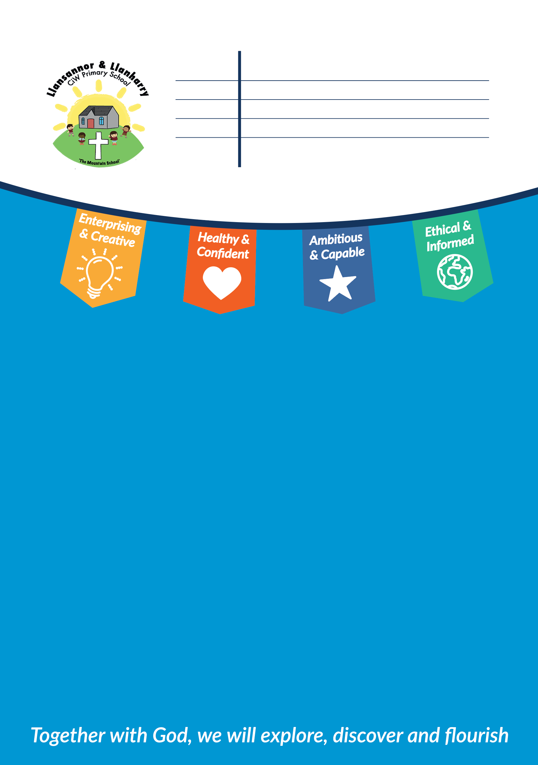 Llansannor & Llanharry Church in Wales Primary School — A primary project book built around reflection, creativity, and independent thinking