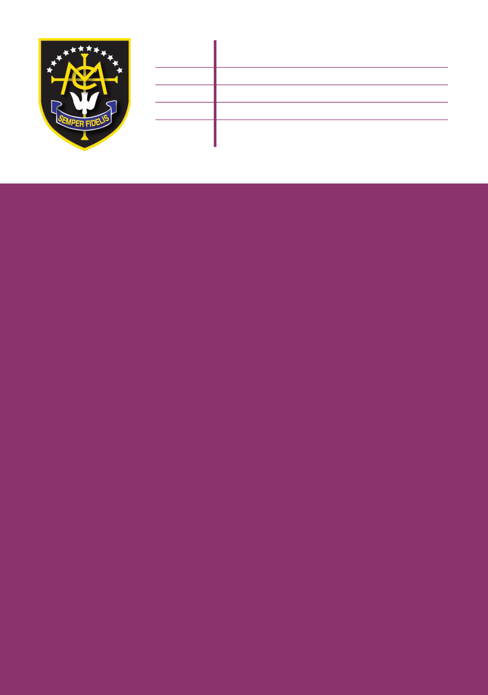 Mount Carmel Roman Catholic High School — A creative subjects workbook built around growth mindset, feedback, and independent learning