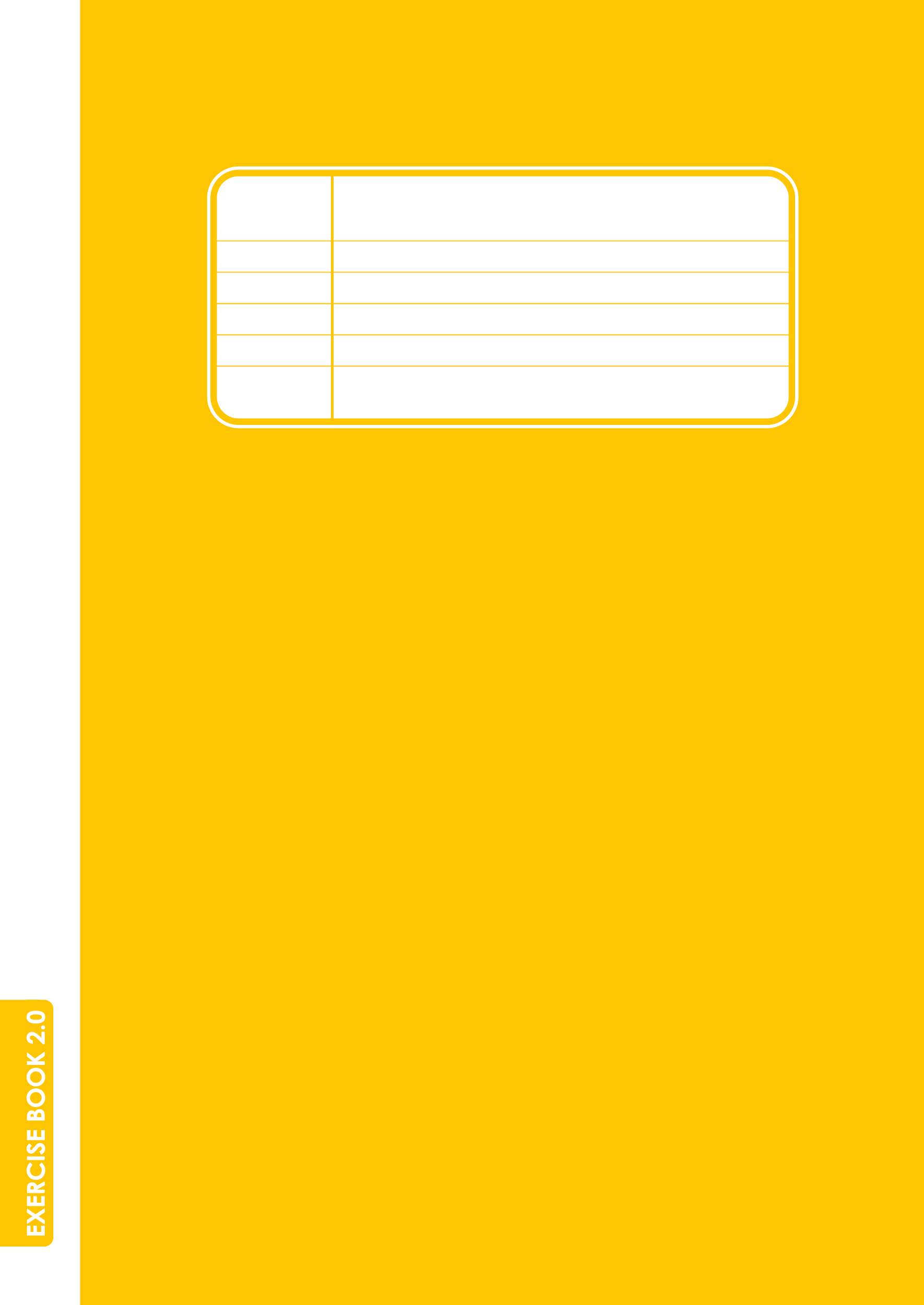 Exercise Book 2.0